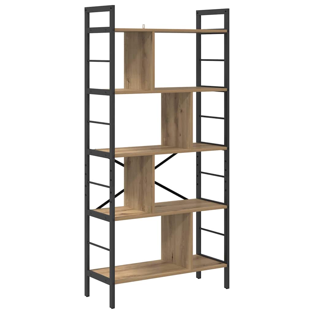 Bookcase Craftsman Oak 75 x 30 x 156 cm