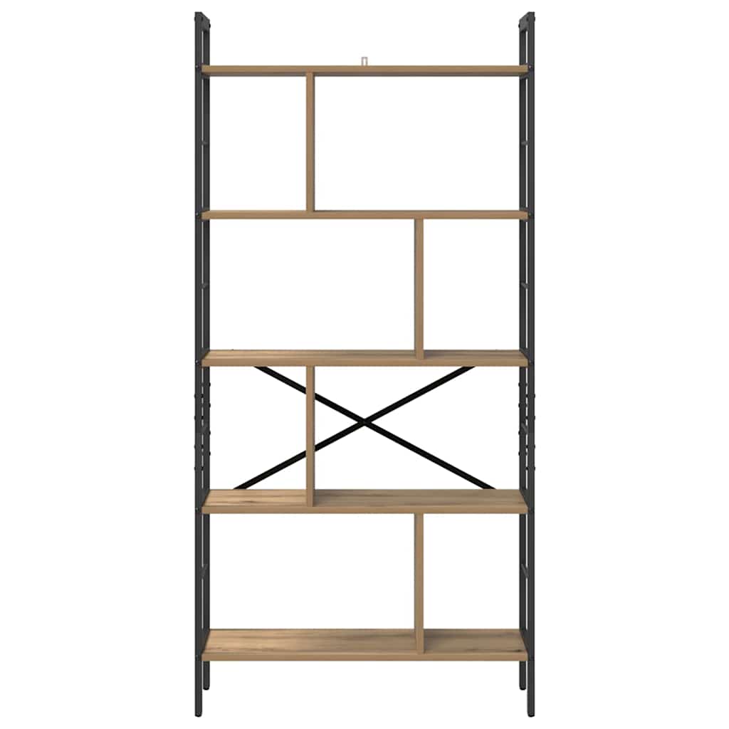 Bookcase Craftsman Oak 75 x 30 x 156 cm