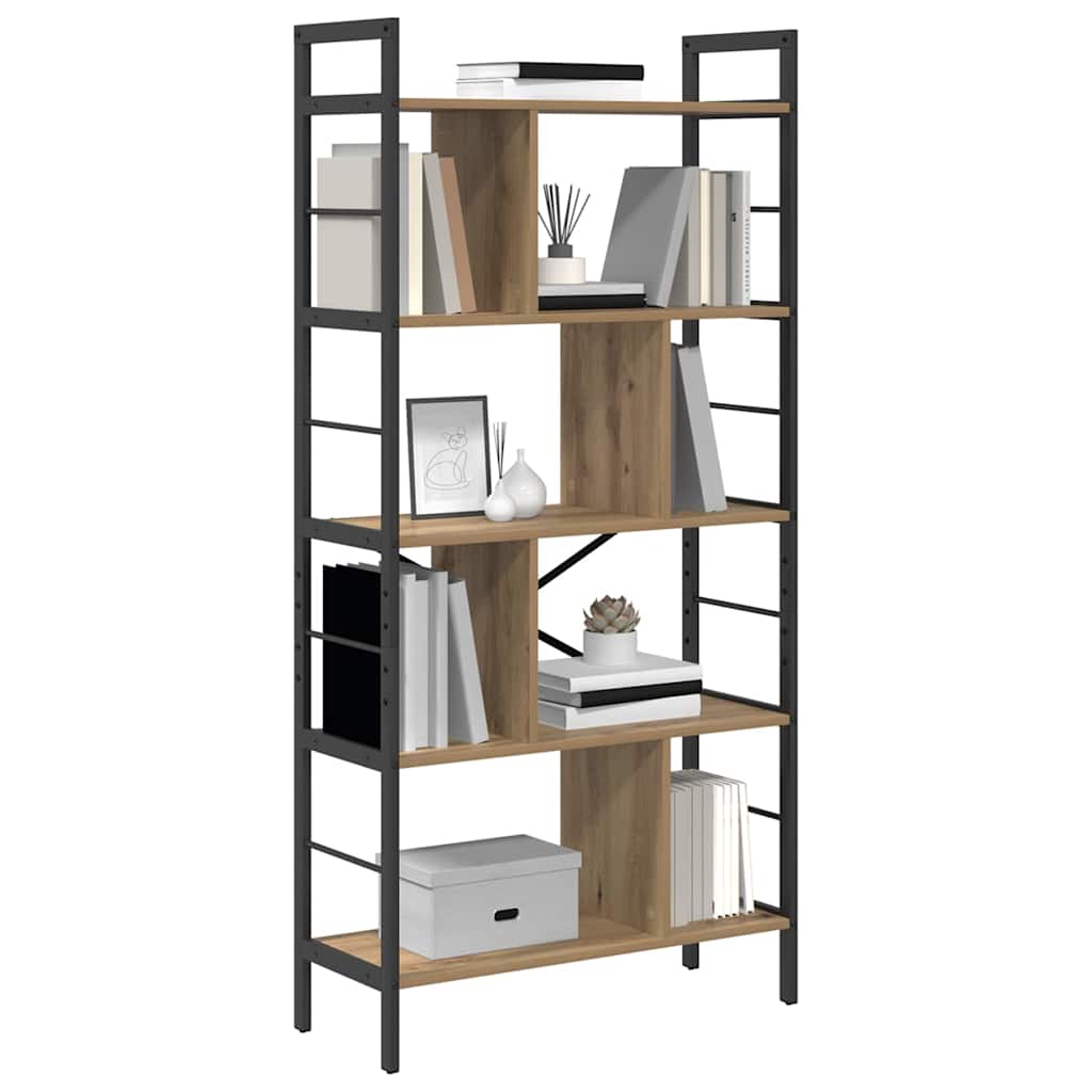 Bookcase Craftsman Oak 75 x 30 x 156 cm
