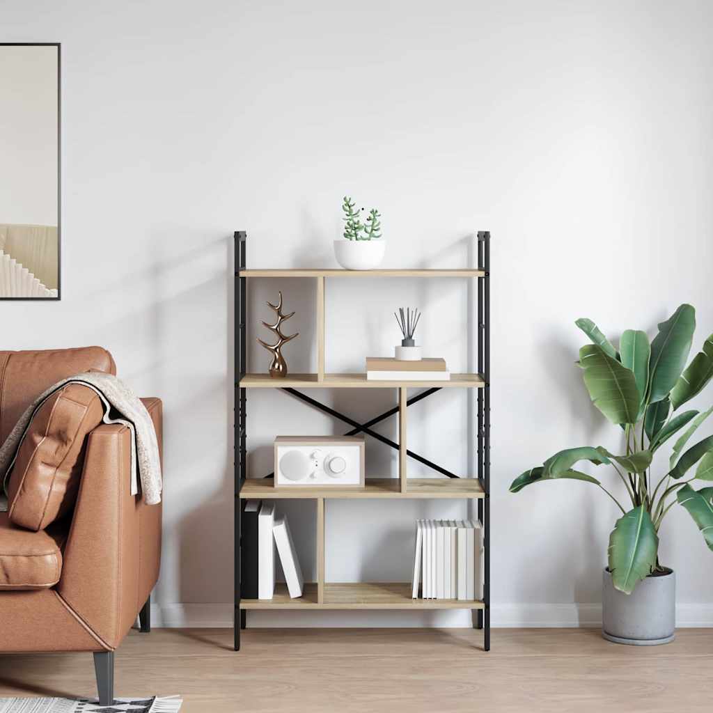 Bookcase Sonoma oak 75 x 30 x 123.5 cm