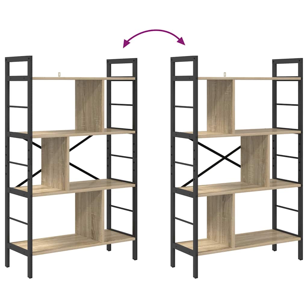 Bookcase Sonoma oak 75 x 30 x 123.5 cm