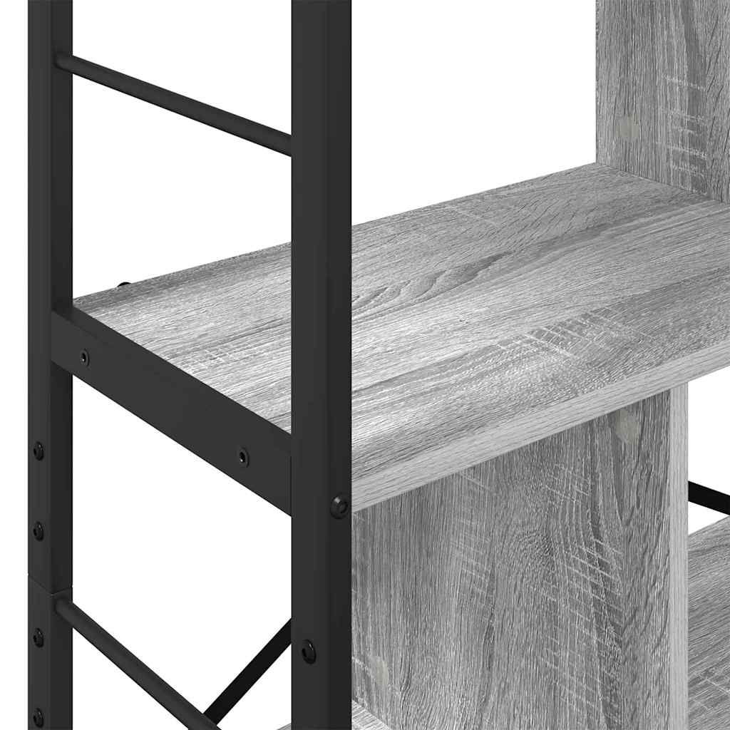 Bookcase Gray Sonoma 75 x 30 x 123.5 cm Engineered Wood