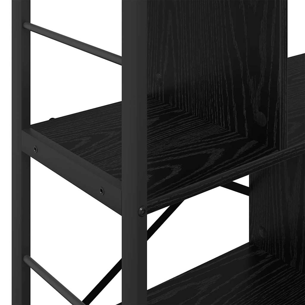 Grāmatu plaukts Melns ozols 75 x 30 x 91 cm Apstrādāta koksne