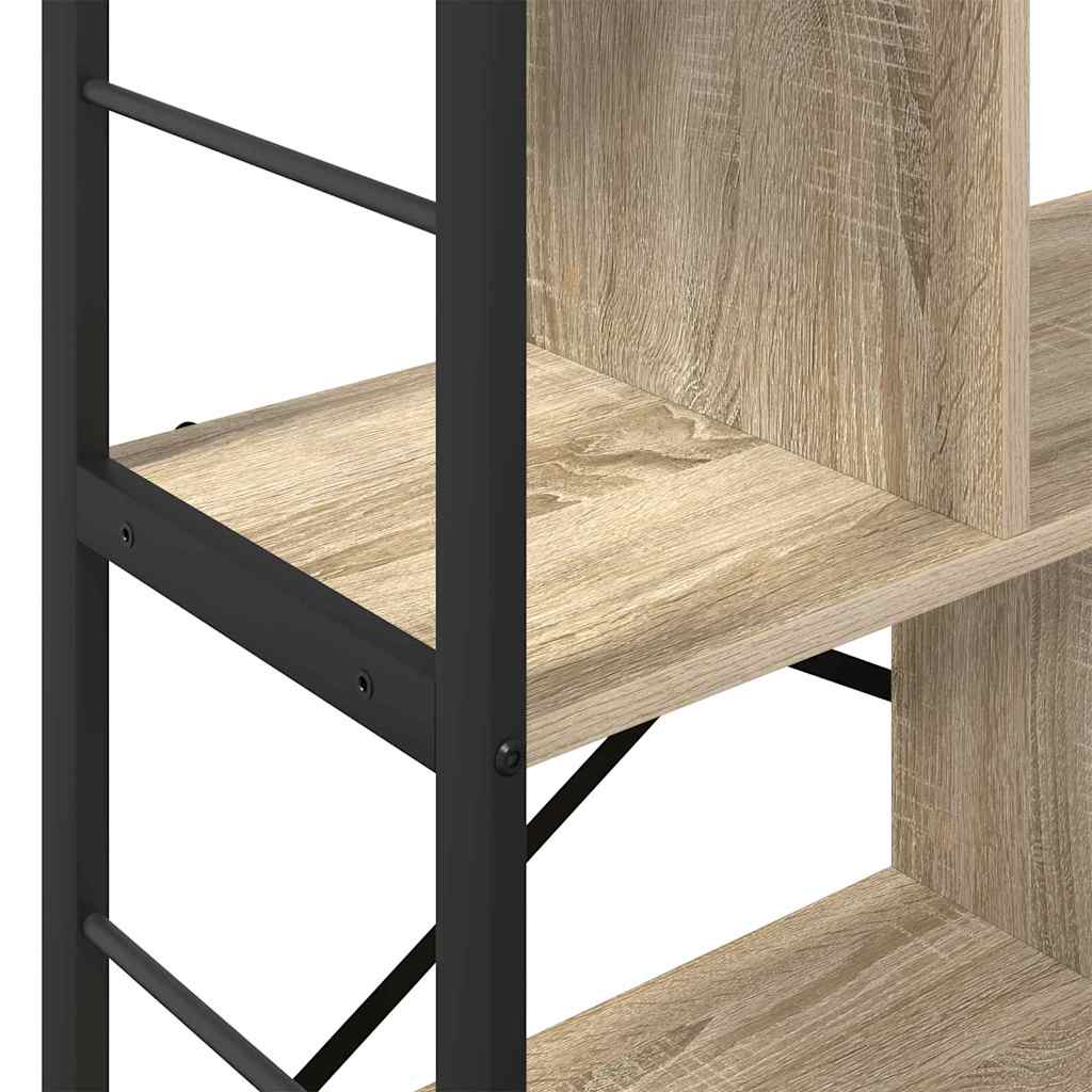 Bookcase Sonoma Oak 75 x 30 x 91 cm Engineered Wood
