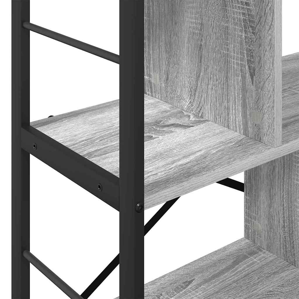 Grāmatu plaukts Pelēks Sonoma 75 x 30 x 91 cm Apstrādāta koksne