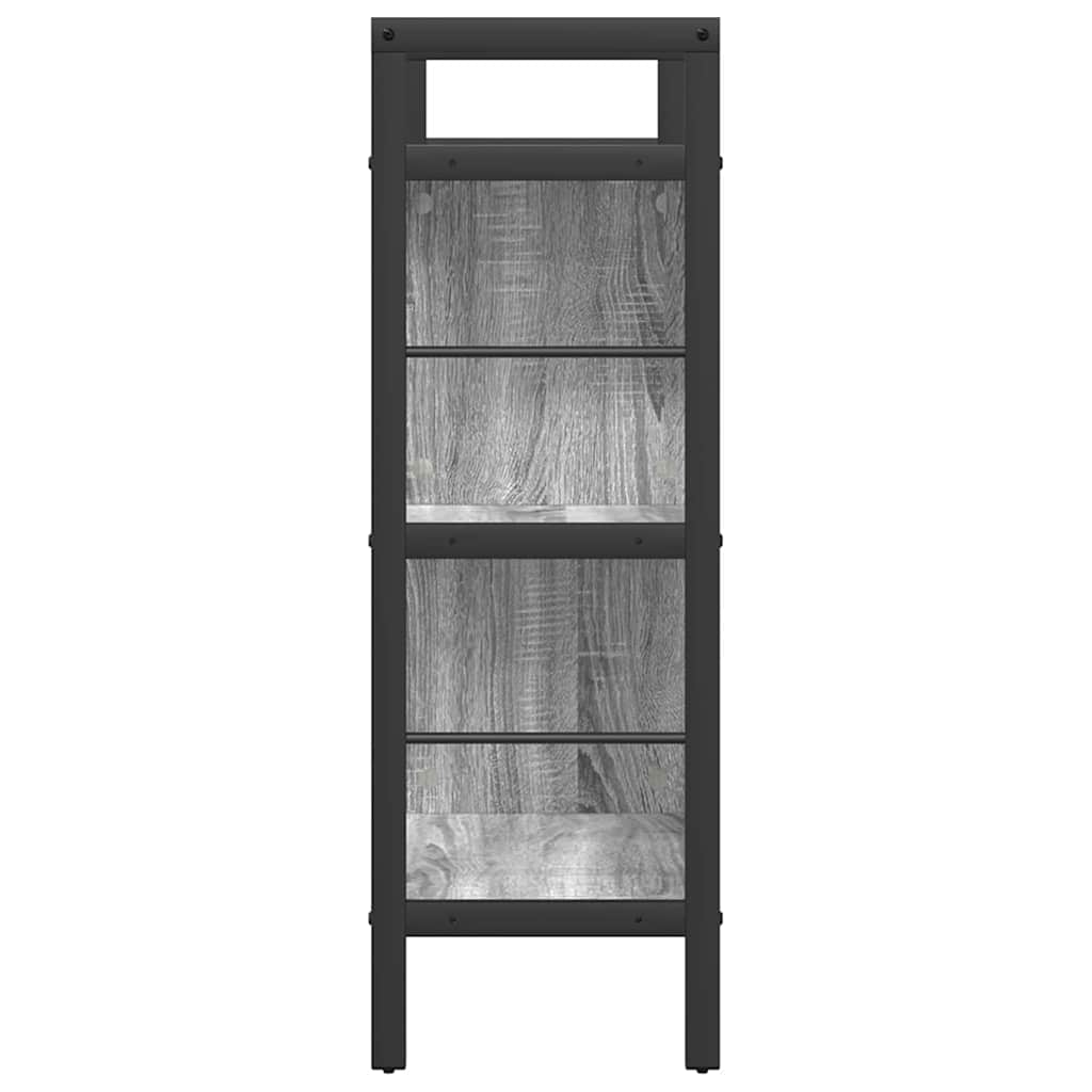 Grāmatu plaukts Pelēks Sonoma 75 x 30 x 91 cm Apstrādāta koksne