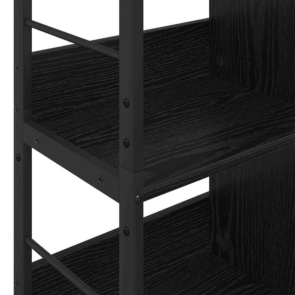 Bookshelf Black Oak 82 x 32 x 144.5 cm