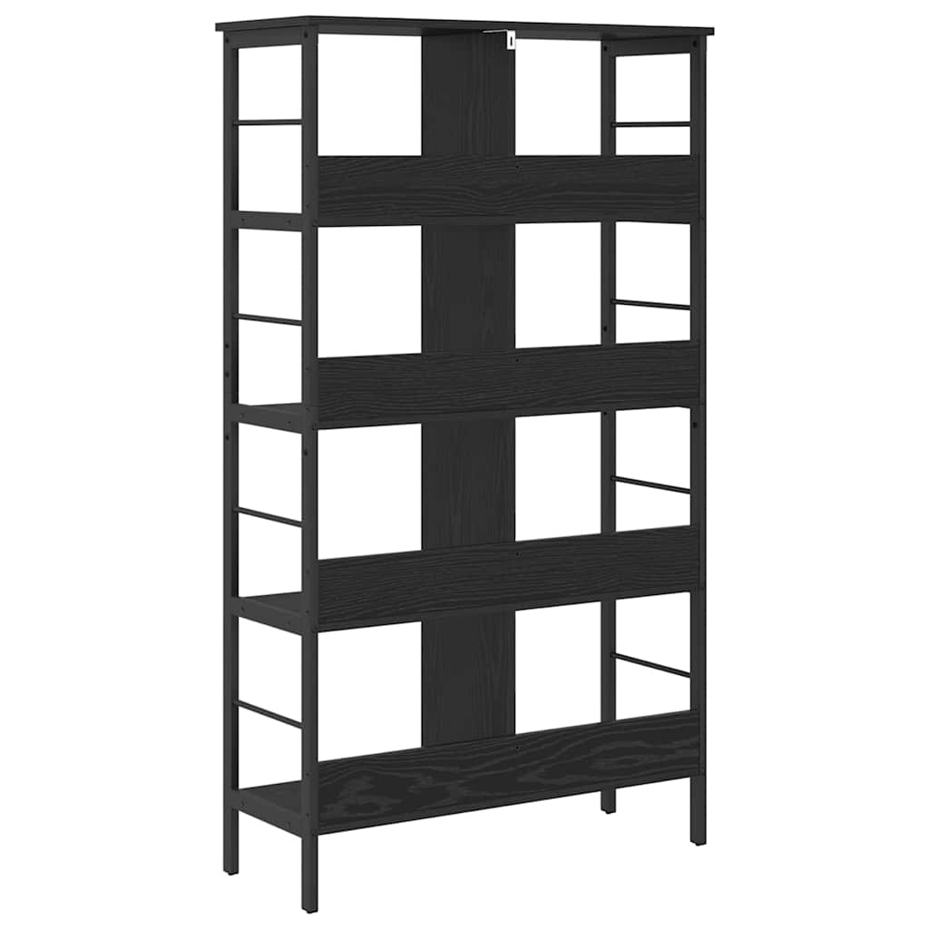 Bookshelf Black Oak 82 x 32 x 144.5 cm