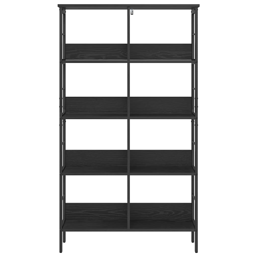 Bookshelf Black Oak 82 x 32 x 144.5 cm