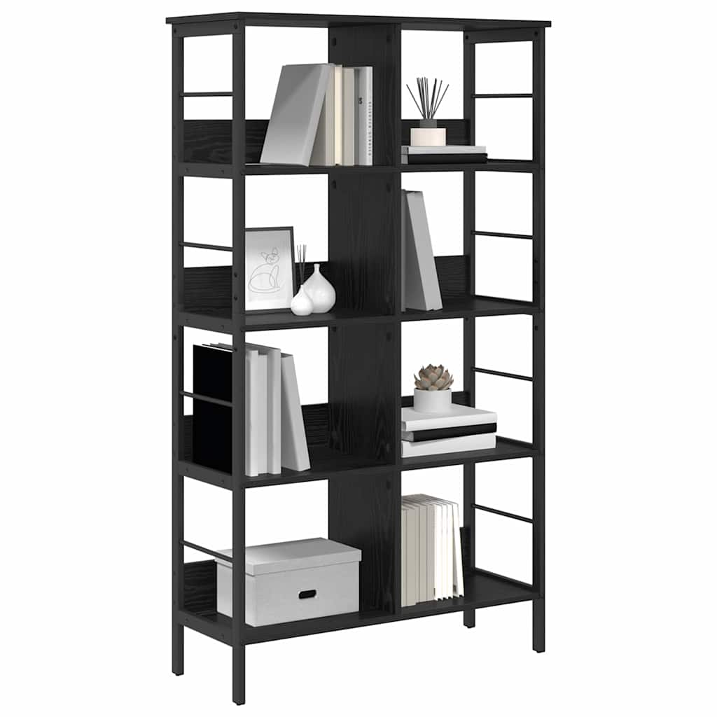 Bookshelf Black Oak 82 x 32 x 144.5 cm