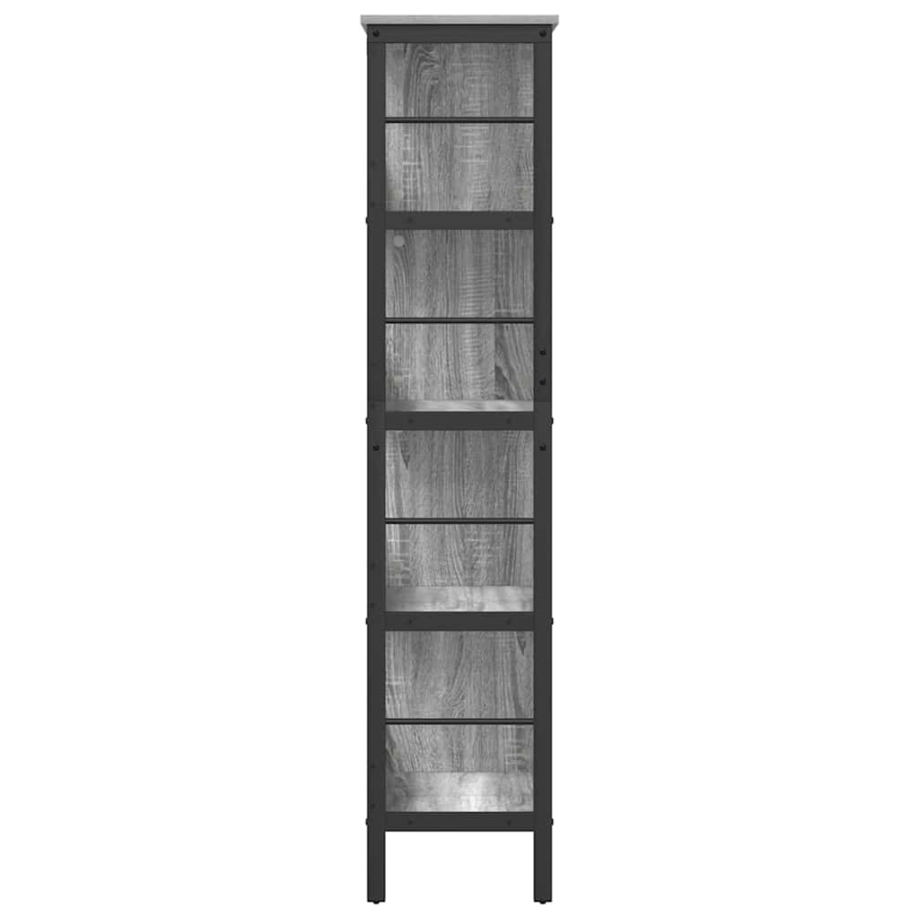 Grāmatu plaukts Pelēks Sonoma 82 x 32 x 144,5 cm Inženierijas koksne
