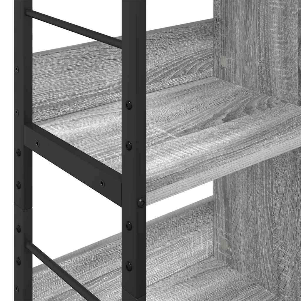 Bookcase Grey Sonoma 82 x 32 x 112 cm Engineered Wood