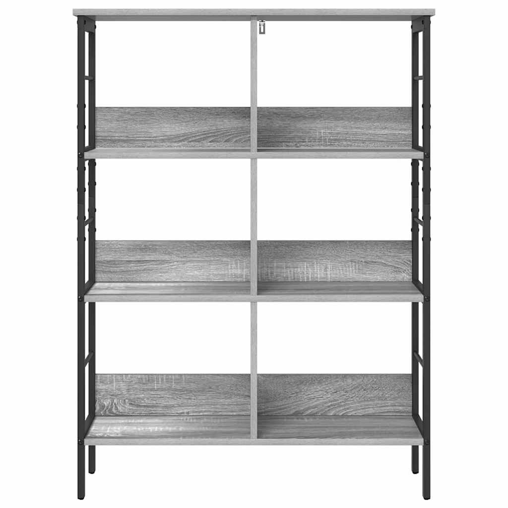 Bookcase Grey Sonoma 82 x 32 x 112 cm Engineered Wood