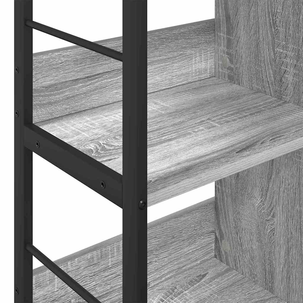 Grāmatu plaukts pelēks Sonoma 82 x 32 x 79 cm inženierijas koksne