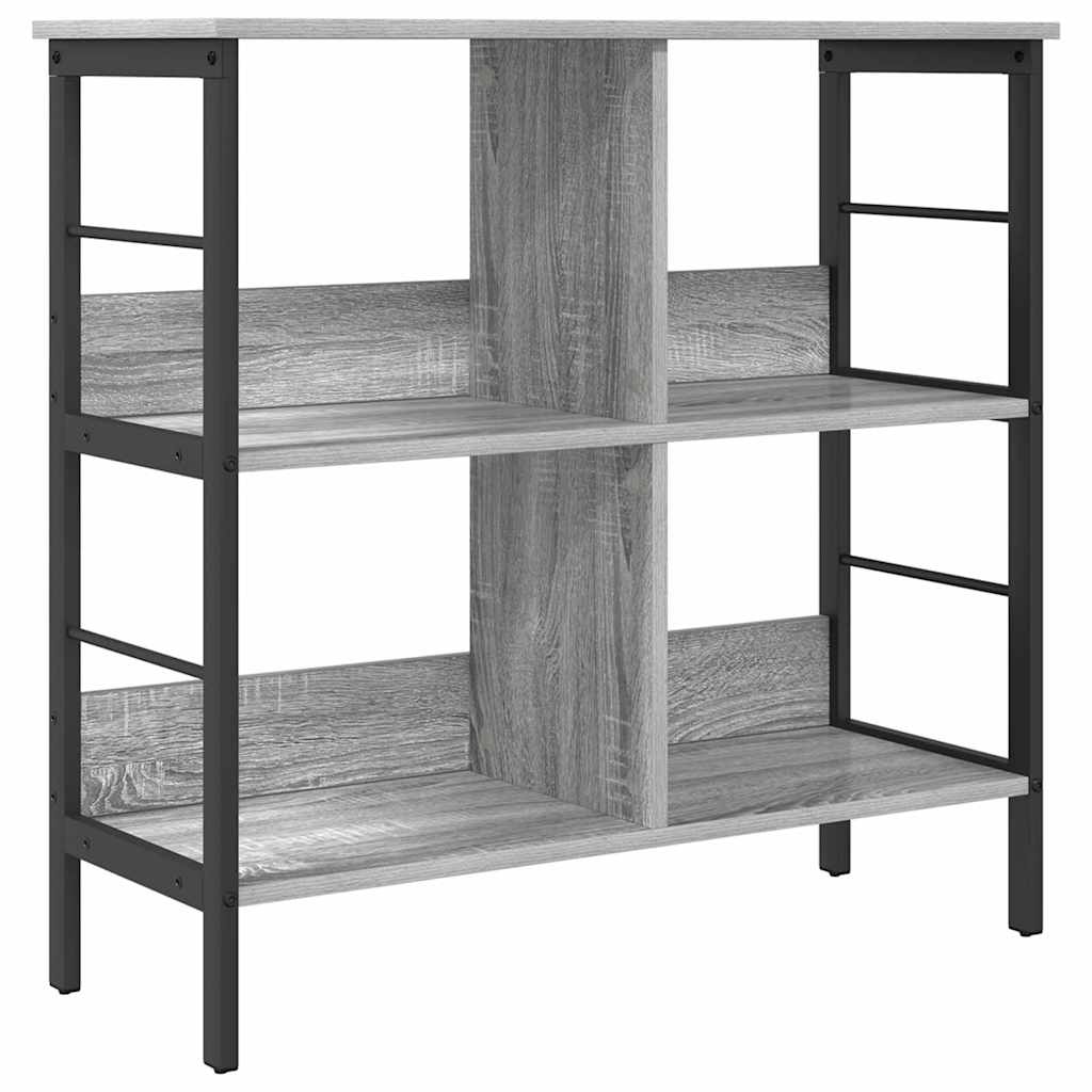 Grāmatu plaukts pelēks Sonoma 82 x 32 x 79 cm inženierijas koksne