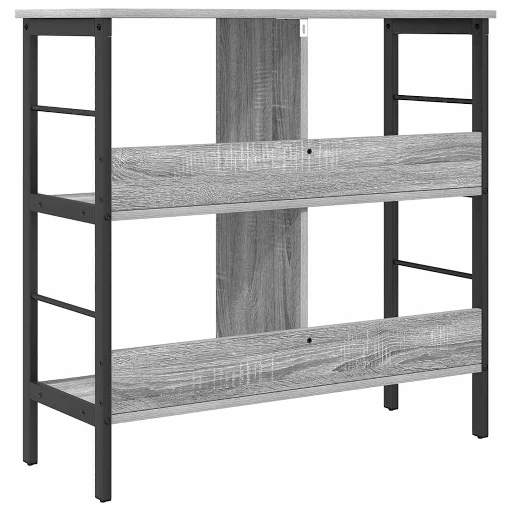 Grāmatu plaukts pelēks Sonoma 82 x 32 x 79 cm inženierijas koksne
