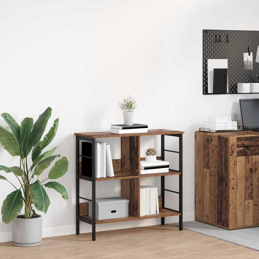 Grāmatu plaukts Antīks koks 82 x 32 x 79 cm Apstrādāts koks