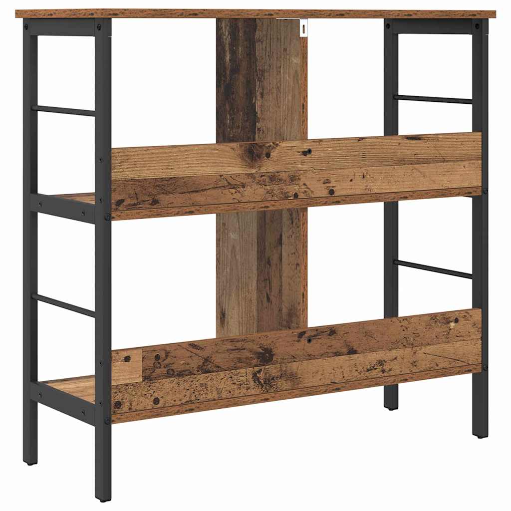 Grāmatu plaukts Antīks koks 82 x 32 x 79 cm Apstrādāts koks