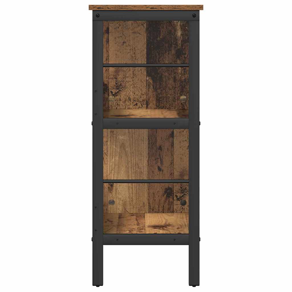 Grāmatu plaukts Antīks koks 82 x 32 x 79 cm Apstrādāts koks