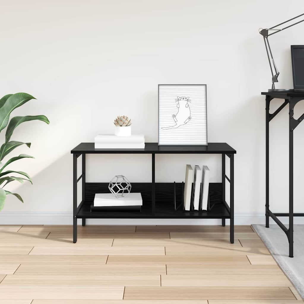Grāmatu plaukts Melns ozols 82 x 32 x 47 cm Apstrādāts koks
