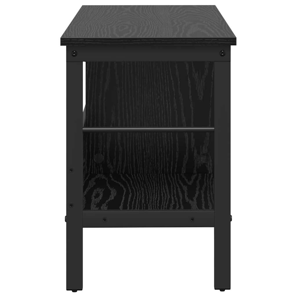 Grāmatu plaukts Melns ozols 82 x 32 x 47 cm Apstrādāts koks