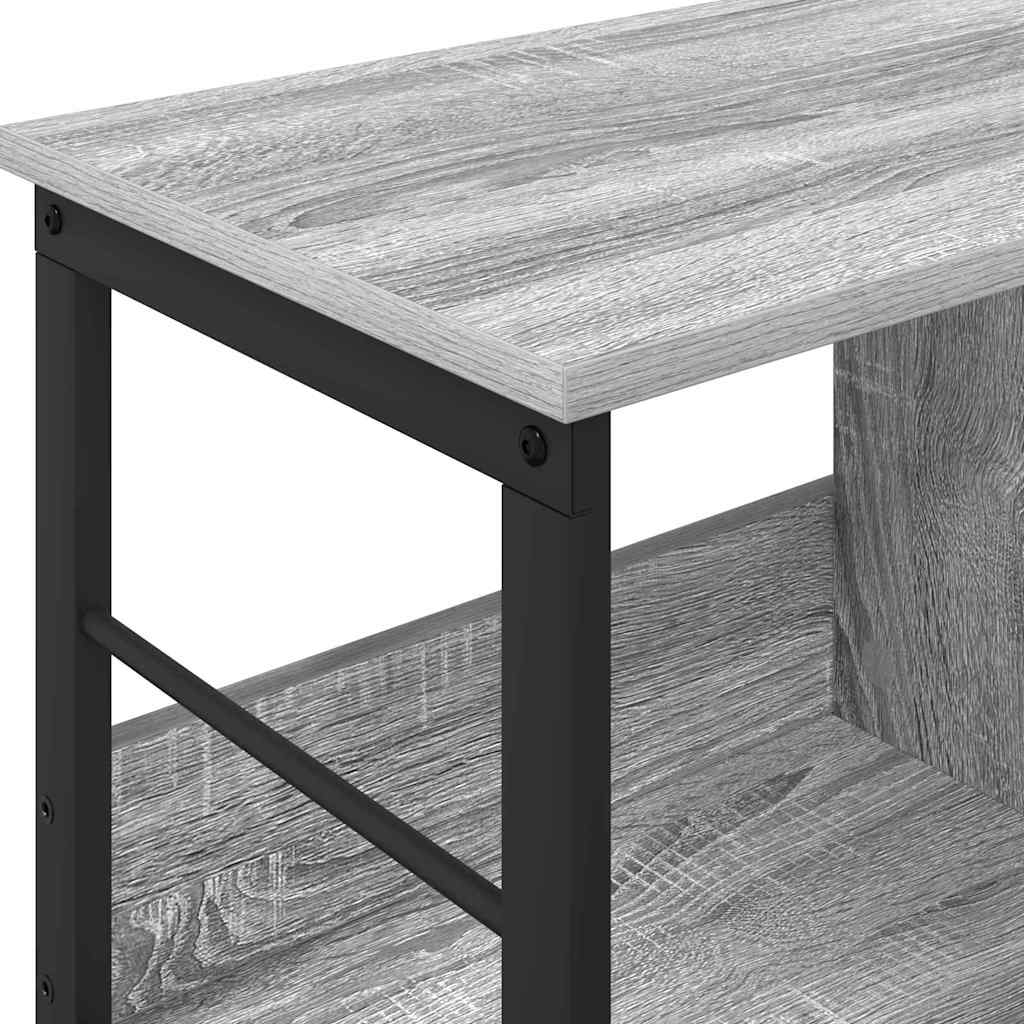 Bookcase Grey Sonoma 82 x 32 x 47 cm Engineered Wood