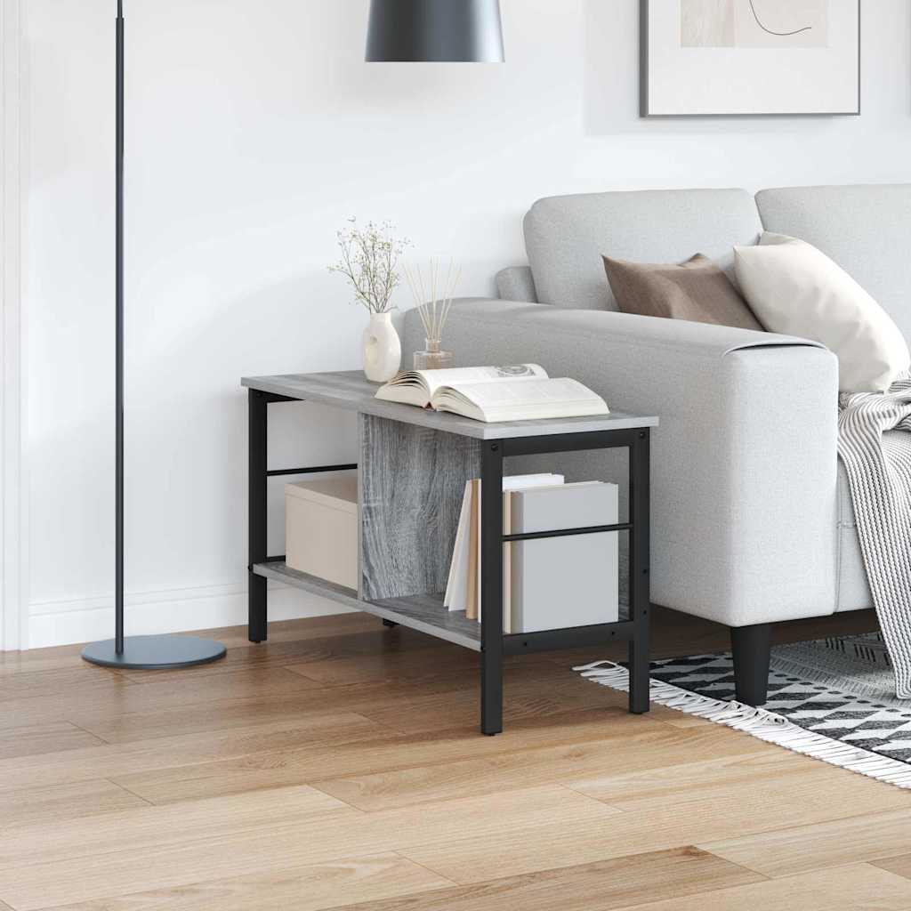 Bookcase Grey Sonoma 82 x 32 x 47 cm Engineered Wood
