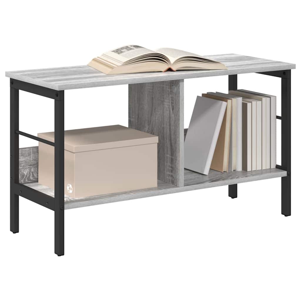 Bookcase Grey Sonoma 82 x 32 x 47 cm Engineered Wood