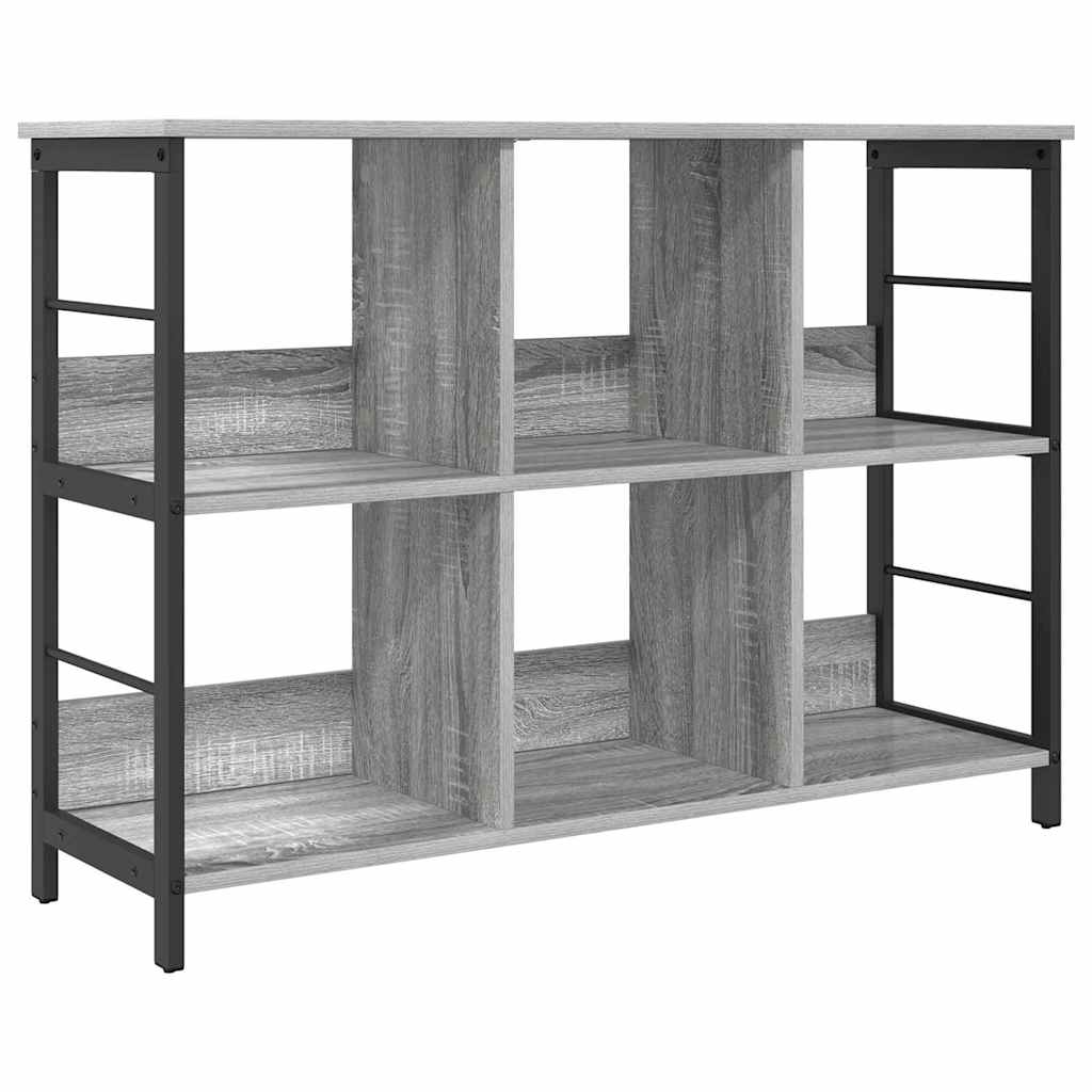Bookcase Grey Sonoma 102 x 32 x 72.5 cm Engineered Wood