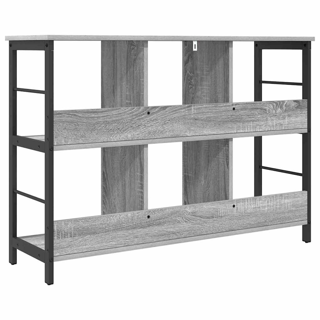 Bookcase Grey Sonoma 102 x 32 x 72.5 cm Engineered Wood