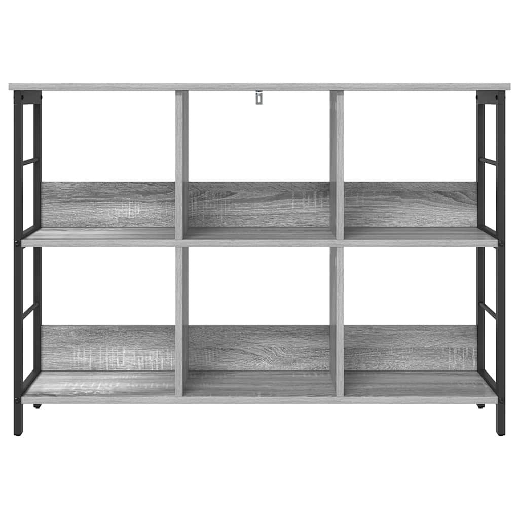 Bookcase Grey Sonoma 102 x 32 x 72.5 cm Engineered Wood
