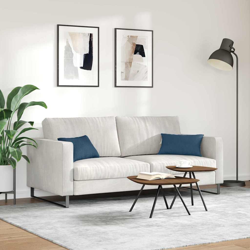 Sofa Pillows 2 pcs Blue 50 x 30 cm fabric