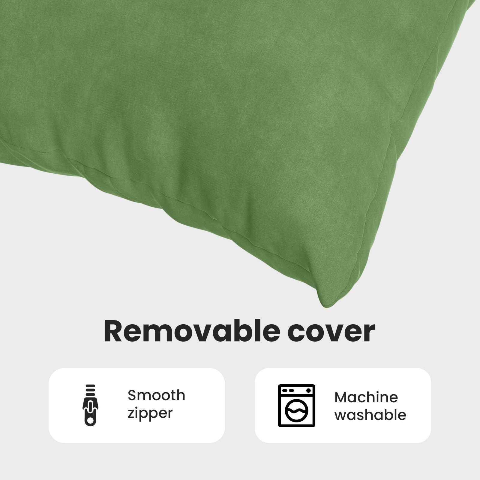 Sofa Pagalvės 2 pcs Šviesiai žalia 50 x 30 cm