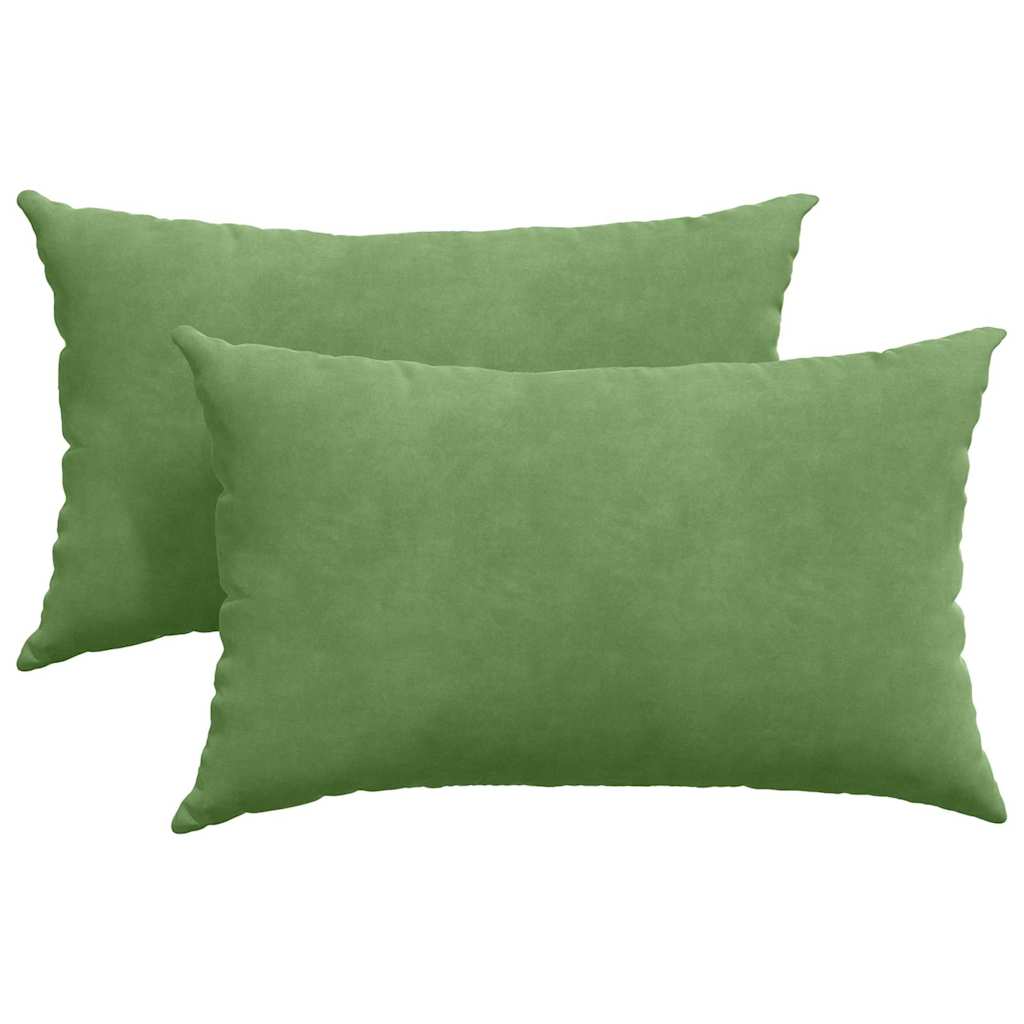 Sofa Pagalvės 2 pcs Šviesiai žalia 50 x 30 cm