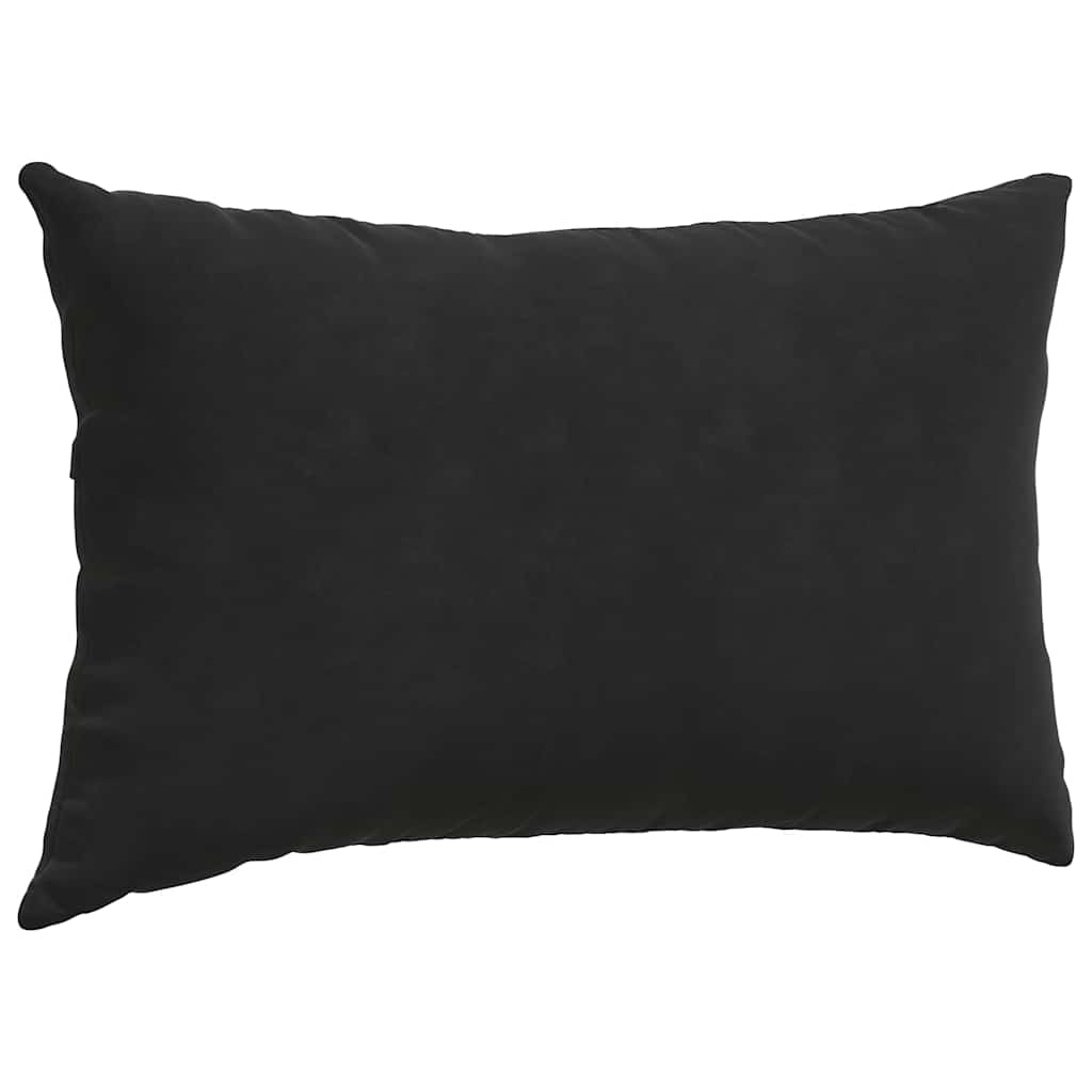 Sofa Pagalvės 2 pcs Juoda 50 x 30 cm Kordūrinis audinys