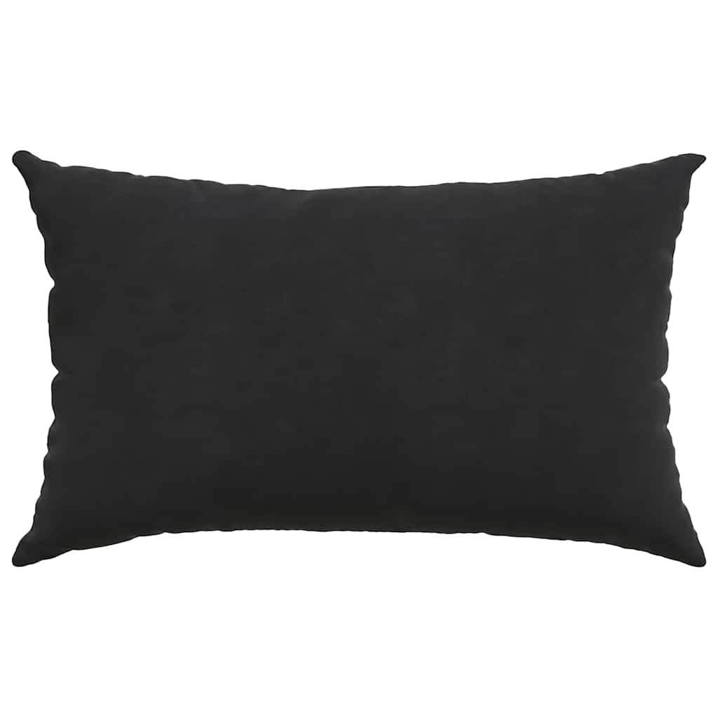 Sofa Pagalvės 2 pcs Juoda 50 x 30 cm Kordūrinis audinys
