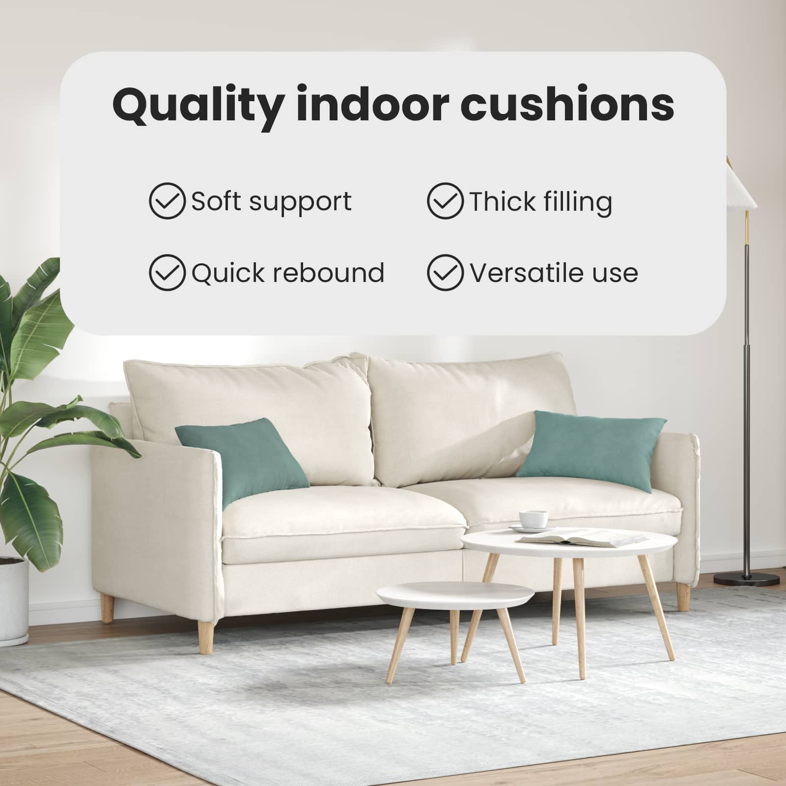 Sofa Pagalvės 2 pcs Jūrinė žalia 50 x 30 cm Kordūrinis audinys