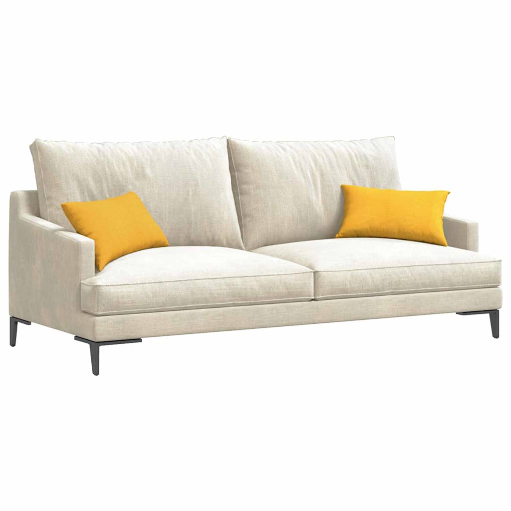 Sofa Pagalvės 2 pcs Šviesi geltona 50 x 30 cm