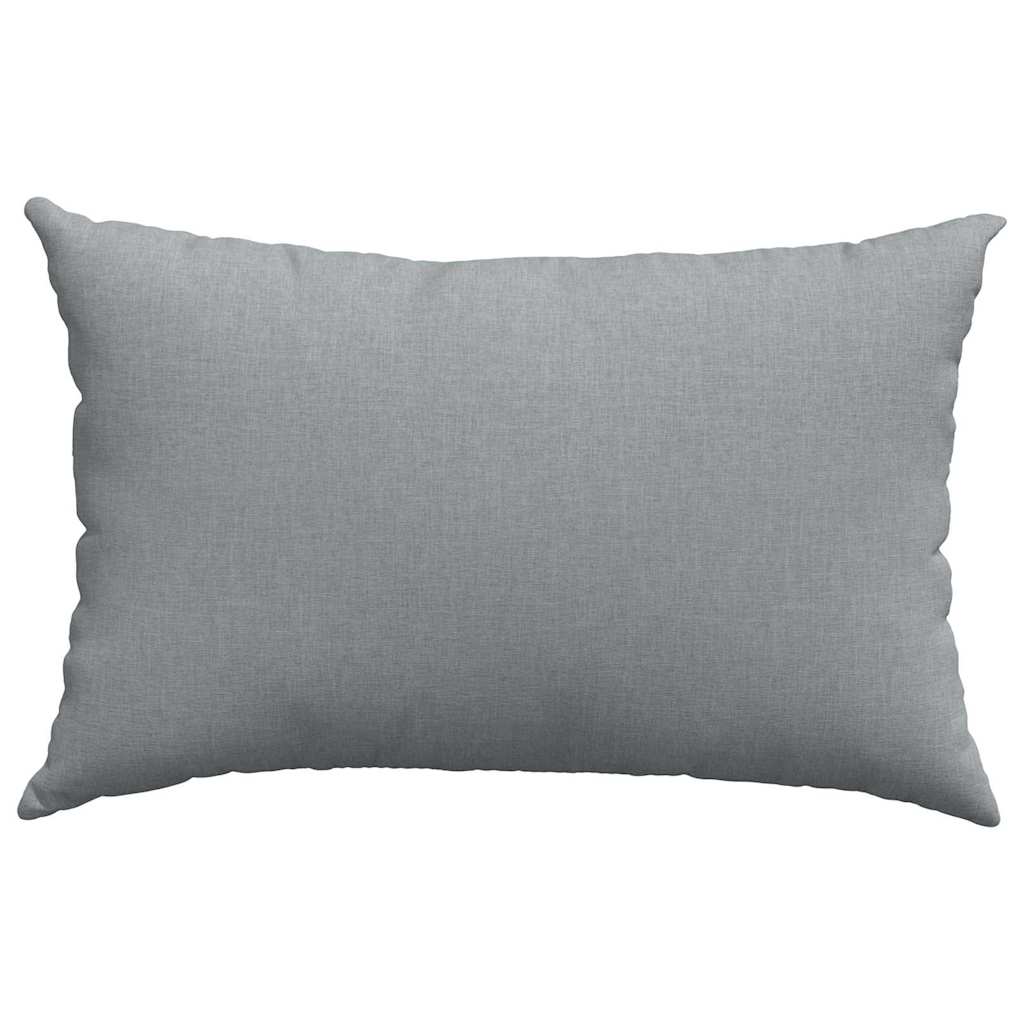 Sofa Pagalvės 2 pcs Šviesiai pilka 60 x 40 cm audinys