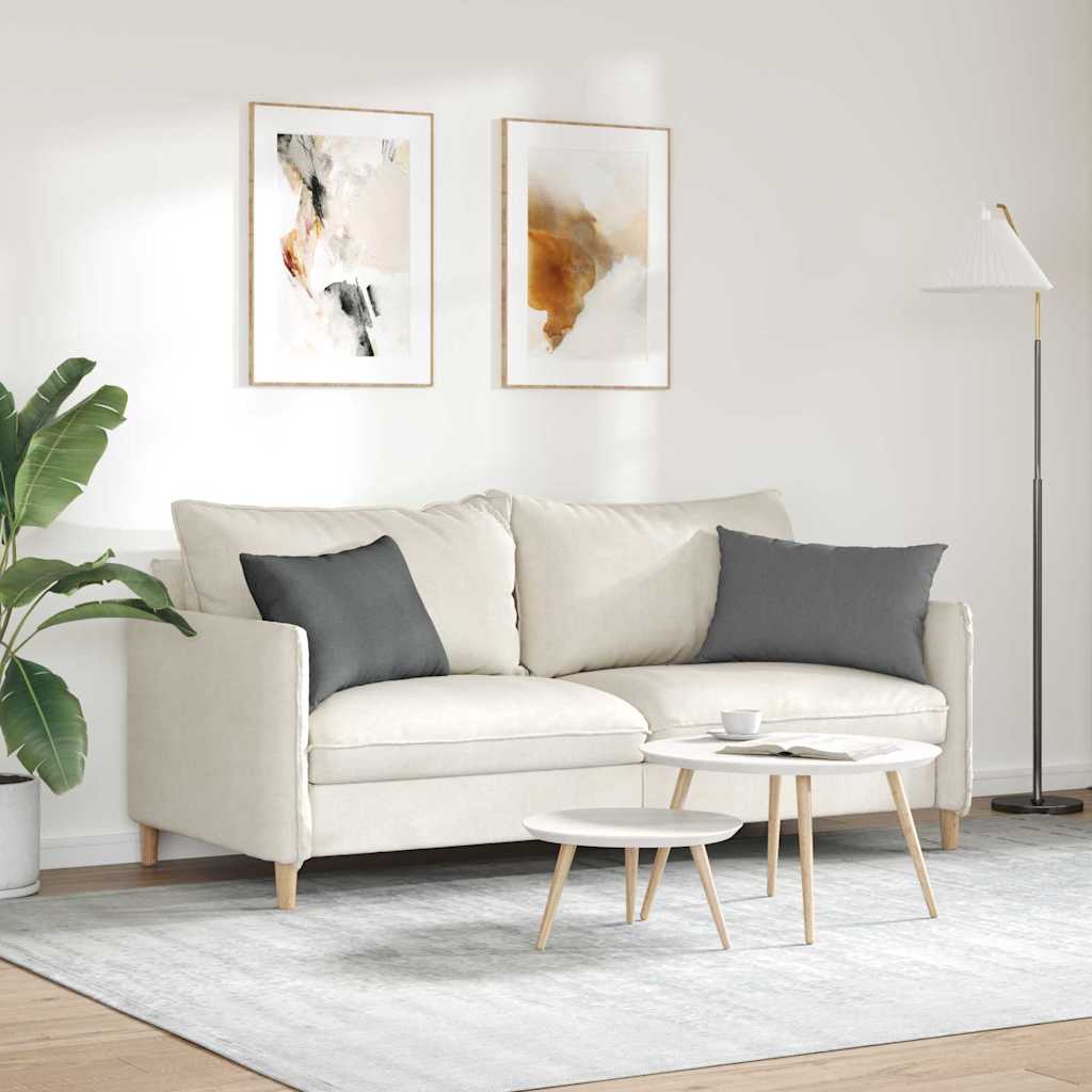 Sofa Pagalvės 2 pcs Tamsiai pilka 60 x 40 cm audinys
