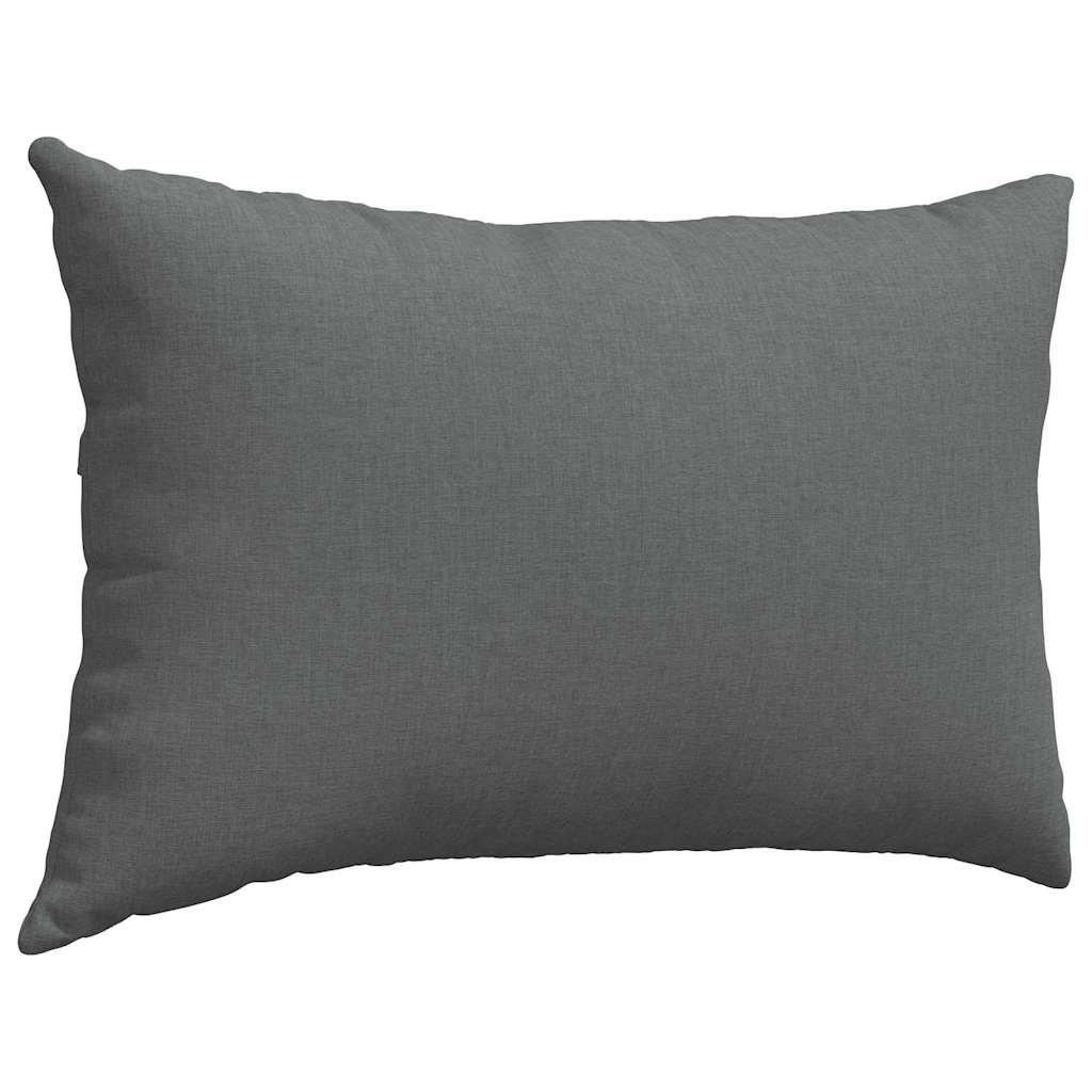 Sofa Pagalvės 2 pcs Tamsiai pilka 60 x 40 cm audinys