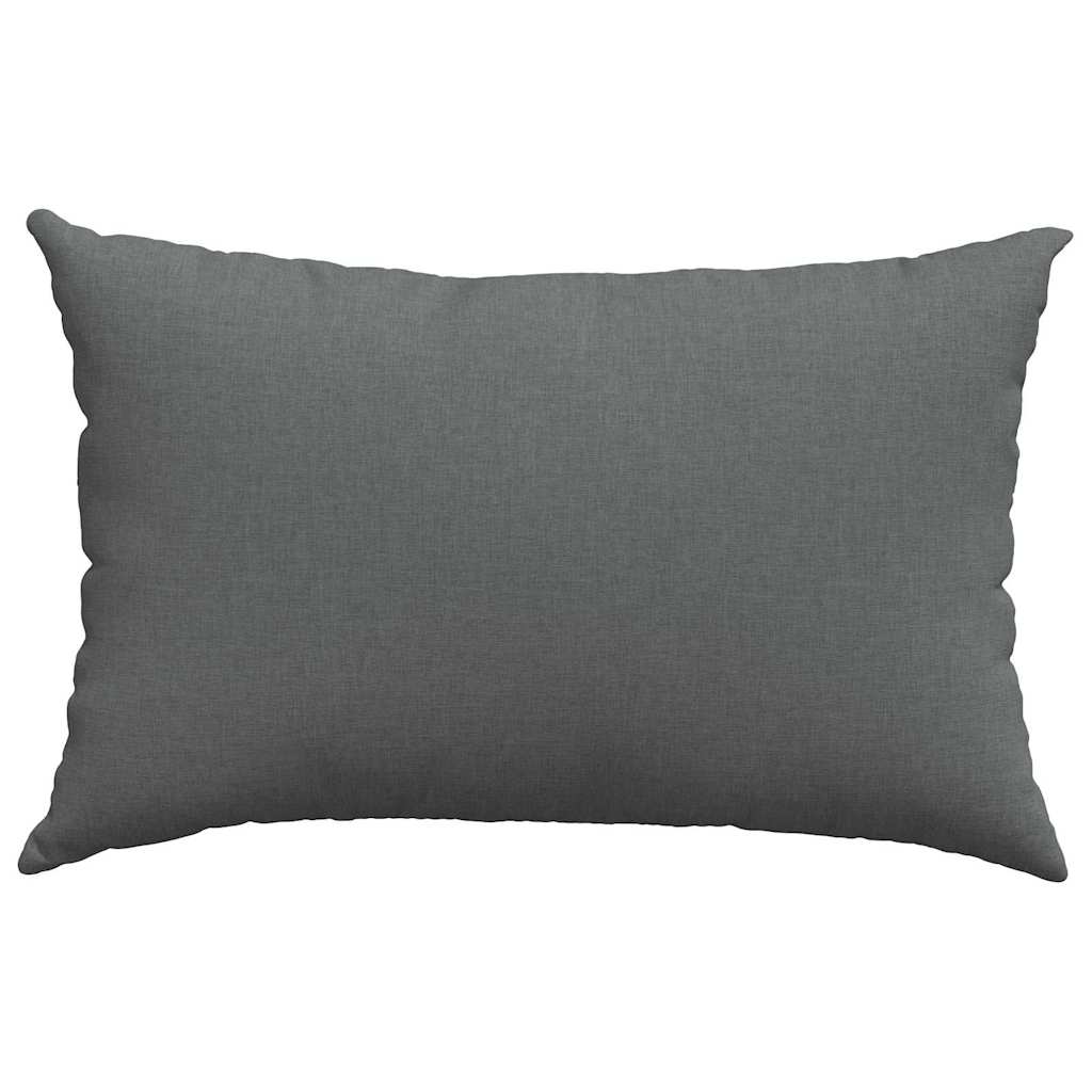 Sofa Pagalvės 2 pcs Tamsiai pilka 60 x 40 cm audinys