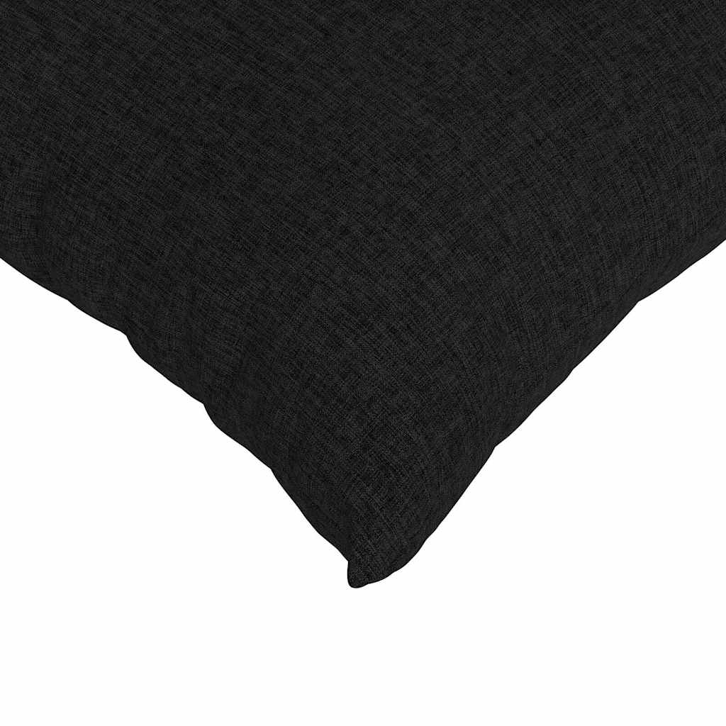 Sofa Pagalvės 2 pcs Juoda 60 x 40 cm audinys
