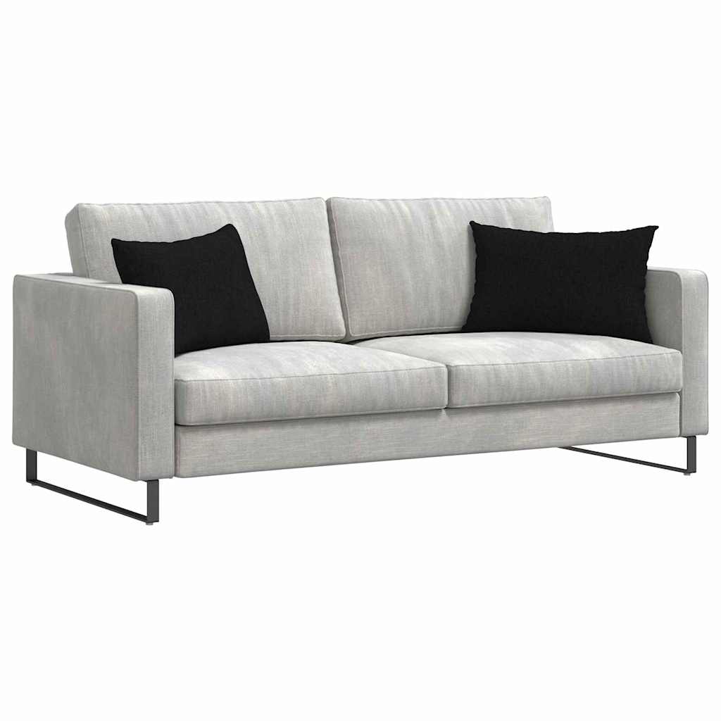 Sofa Pagalvės 2 pcs Juoda 60 x 40 cm audinys
