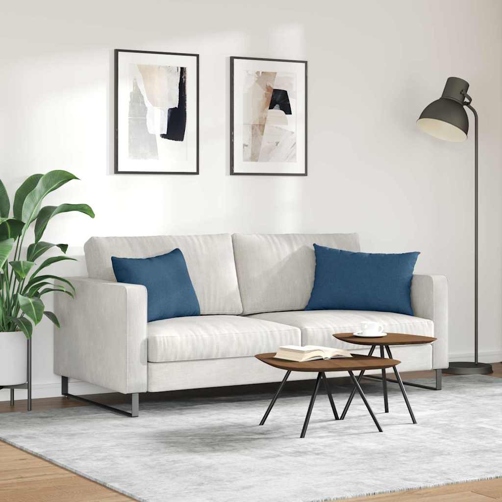Sofa Pagalvės 2 pcs Mėlyna 60 x 40 cm audinys