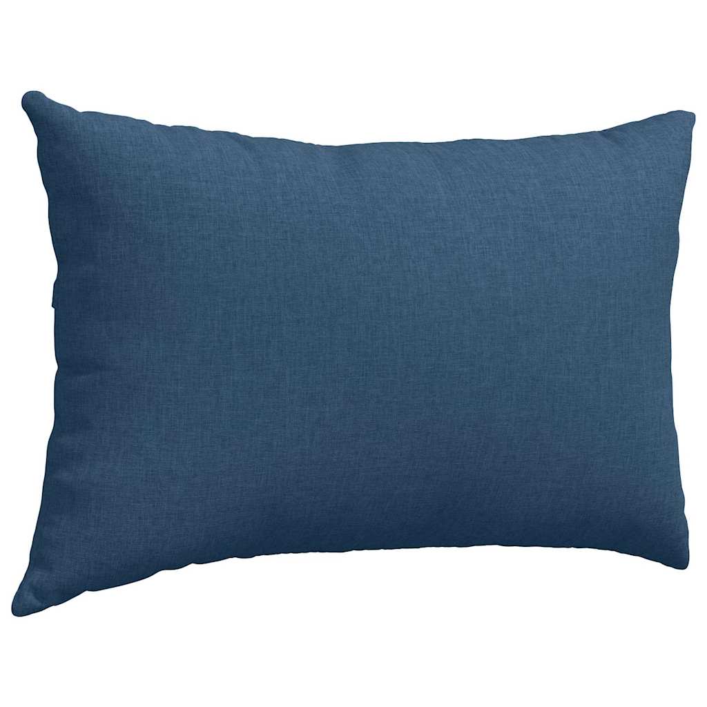 Sofa Pagalvės 2 pcs Mėlyna 60 x 40 cm audinys