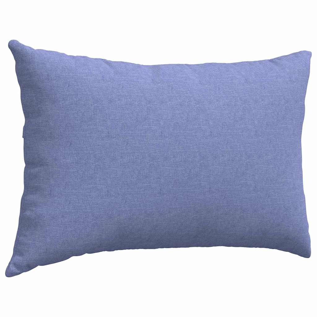 Sofa Cushions 2 pcs Blue 60 x 40 cm fabric