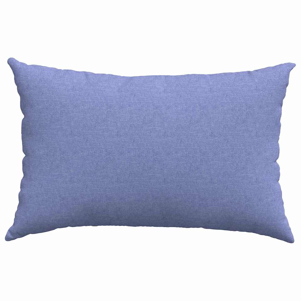 Sofa Cushions 2 pcs Blue 60 x 40 cm fabric