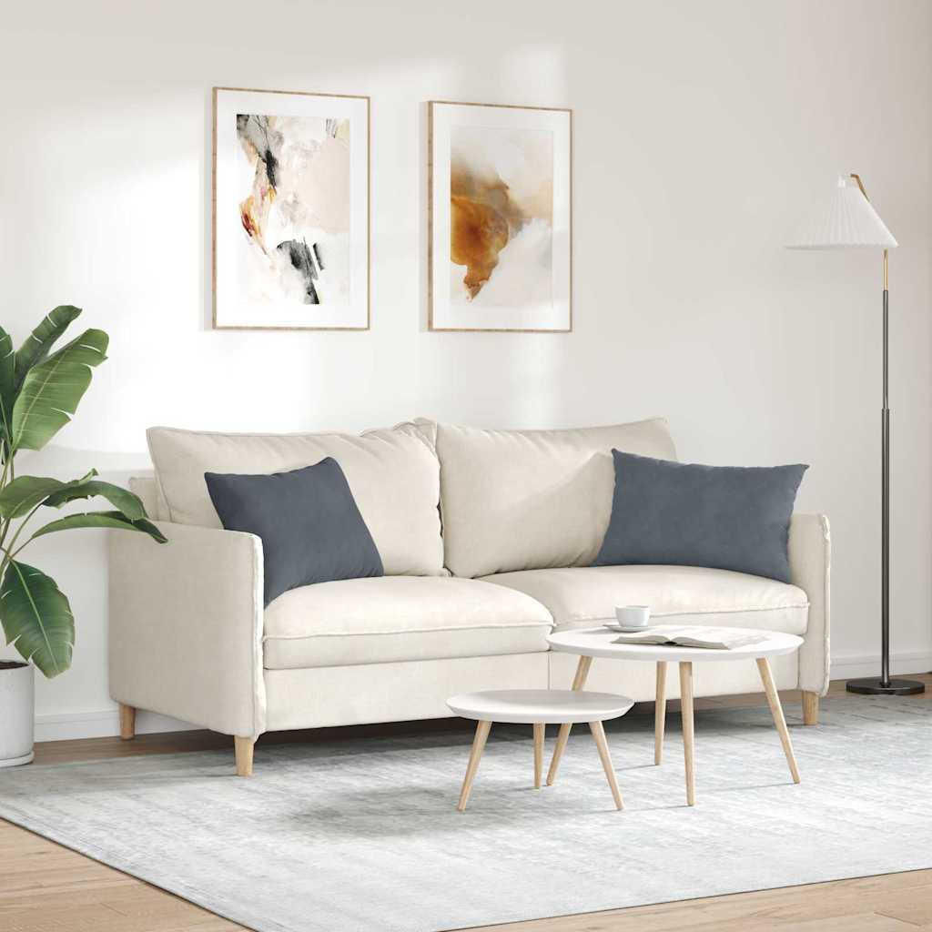 Sofa Pillows 2 pcs Dark grey 60 x 40 cm Corduroy