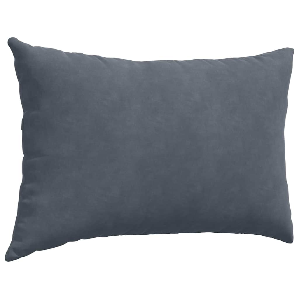 Sofa Pillows 2 pcs Dark grey 60 x 40 cm Corduroy